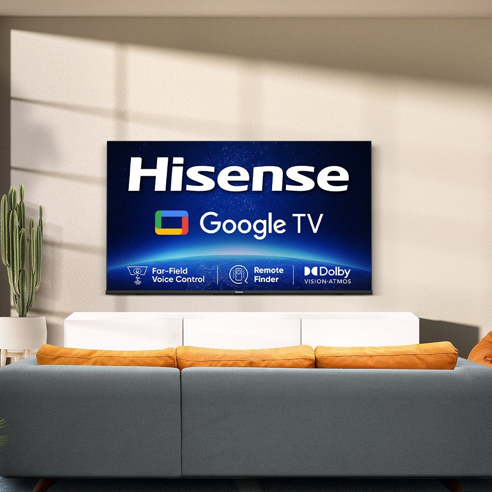 Hisense A6H 108 सेमी (43 इंच) अल्ट्रा एचडी (4K) एलईडी स्मार्ट गूगल टीवी हैंड्स फ्री वॉयस कंट्रोल, डॉल्बी विजन और एटमॉस के साथ - 43A6H