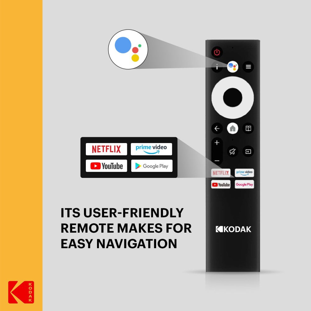 KODAK CA PRO 126 cm (50 इंच) Ultra HD (4K) LED स्मार्ट Android TV Dolby MS12 और Dolby Digital Plus के साथ - 50CAPRO5066