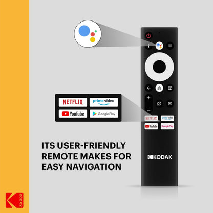 KODAK CA PRO 126 cm (50 इंच) Ultra HD (4K) LED स्मार्ट Android TV Dolby MS12 और Dolby Digital Plus के साथ - 50CAPRO5066