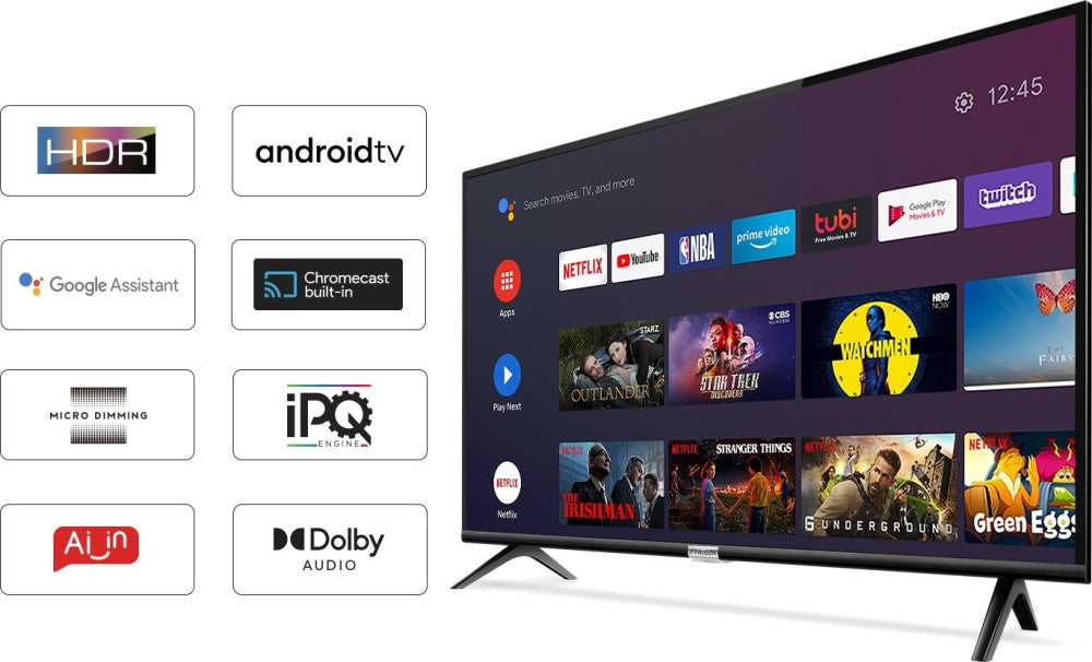 iFFALCON by TCL F52 108 cm (43 inch) Full HD LED Smart Android TV - 43F52