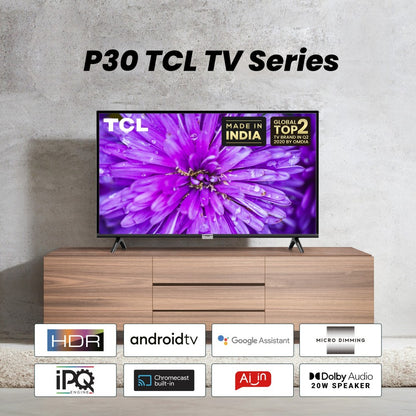 TCL 2021 Edition 79.97 cm (32 inch) HD Ready LED Smart Android TV - 32P30S