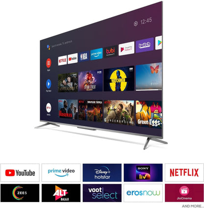 TCL P715 108 cm (43 inch) Ultra HD (4K) LED Smart Android TV with Full Screen & Handsfree Voice Control - 43P715