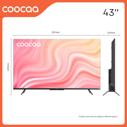 Coocaa Frameless 108 cm (43 inch) Ultra HD (4K) LED Smart Google TV with HDR 10 Dolby Audio and Eye care technology - 43Y72