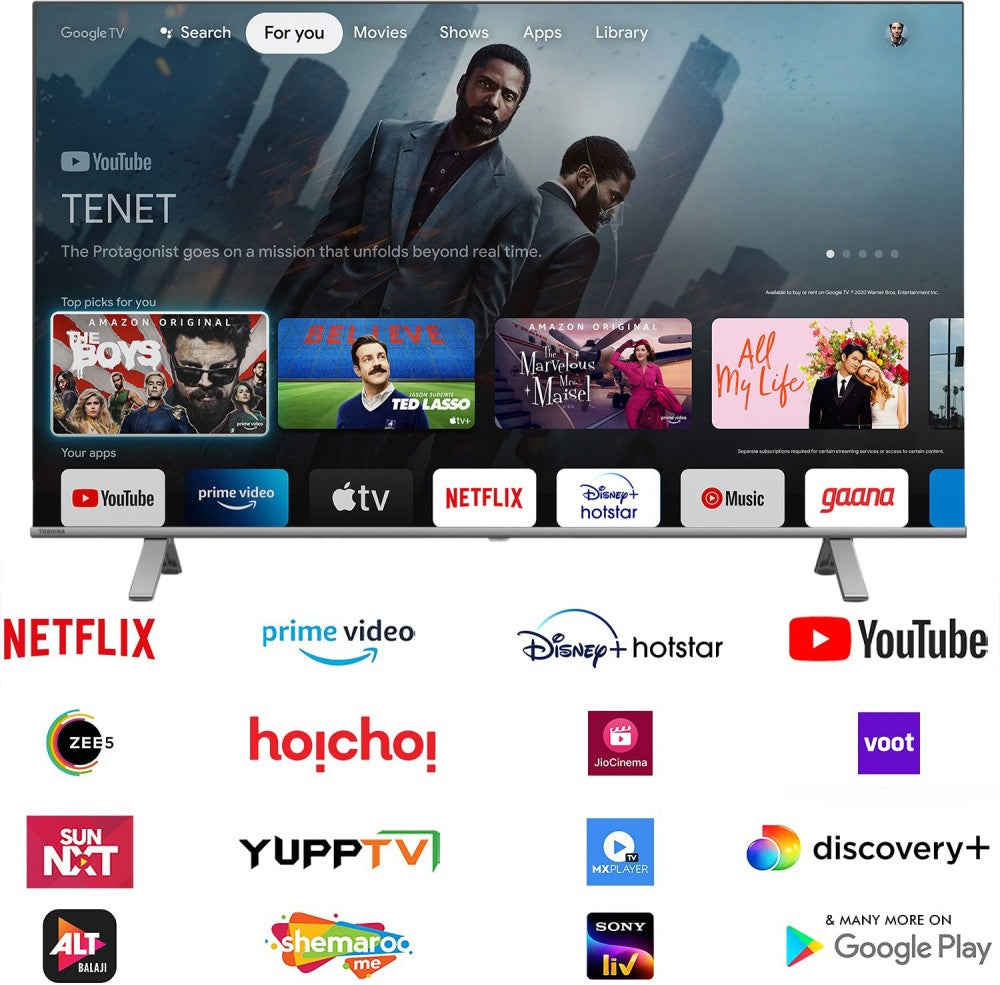 TOSHIBA C350LP Series 126 cm (50 inch) Ultra HD (4K) LED Smart Google TV with Dolby Vision Atmos and REGZA Engine - 50C350LP