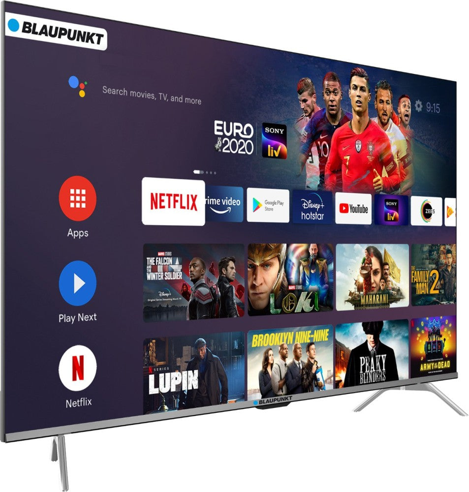 Blaupunkt Cybersound 126 cm (50 inch) Ultra HD (4K) LED Smart Android TV with Dolby MS12 & 60W Speakers - 50CSA7007