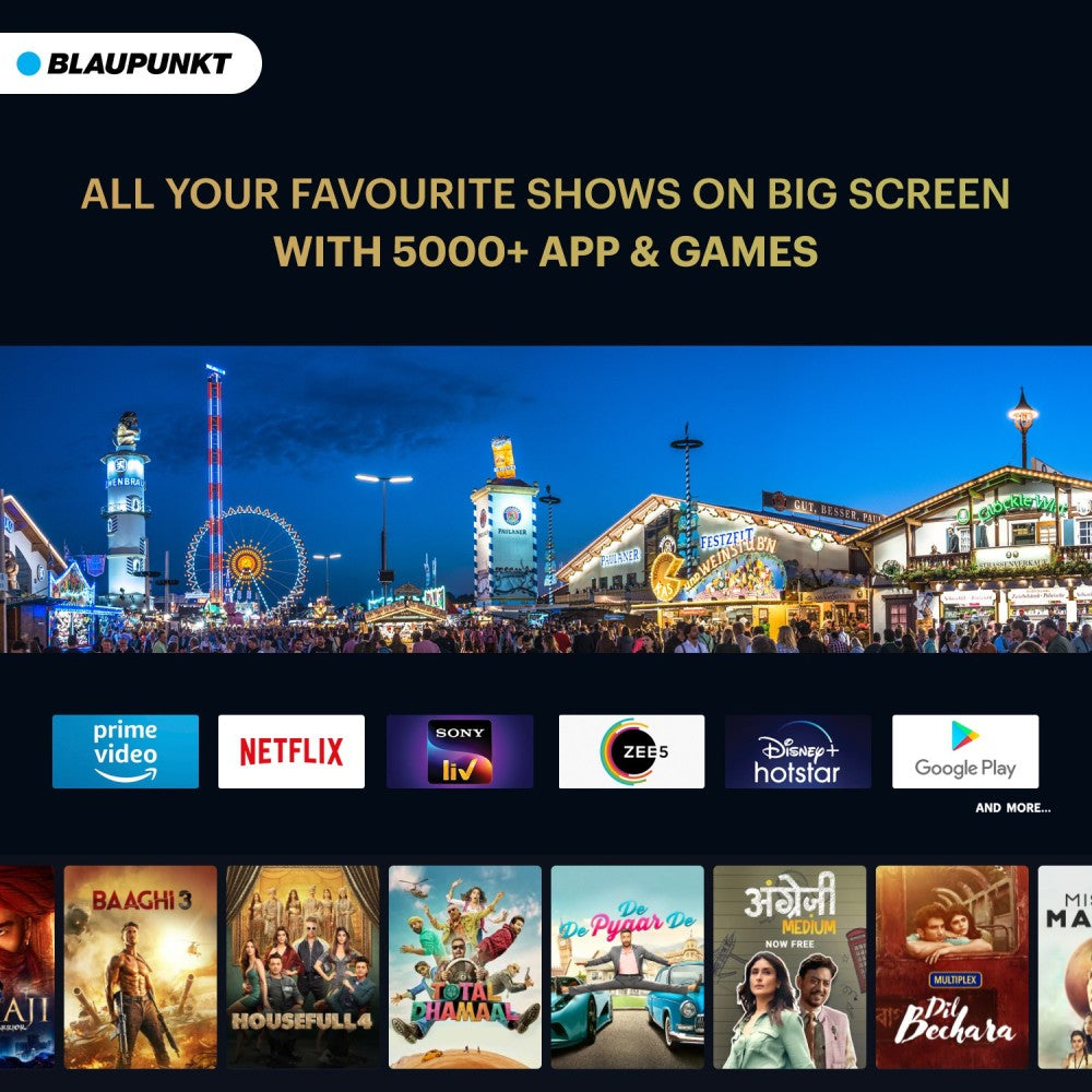 Blaupunkt Cybersound 126 cm (50 inch) Ultra HD (4K) LED Smart Android TV with Dolby MS12 & 60W Speakers - 50CSA7007