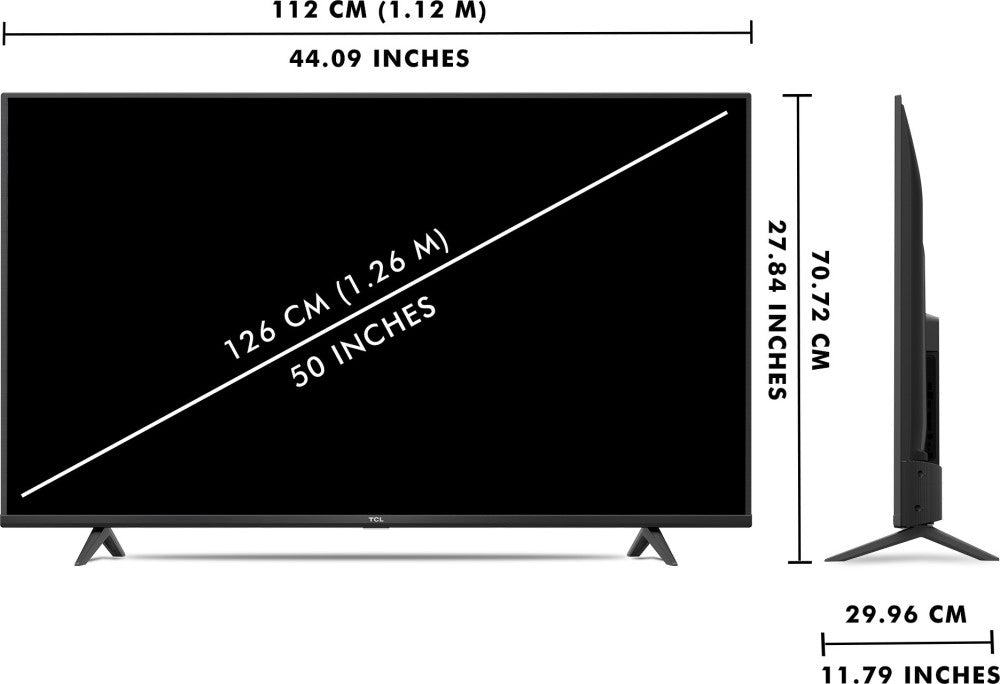 TCL P615 126 cm (50 inch) Ultra HD (4K) LED Smart TV with Dolby Audio - 50P615