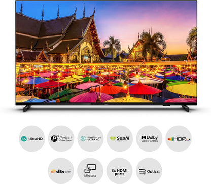 PHILIPS 7600 Series 126 cm (50 inch) Ultra HD (4K) LED Smart Linux based TV - 50PUT7605/94