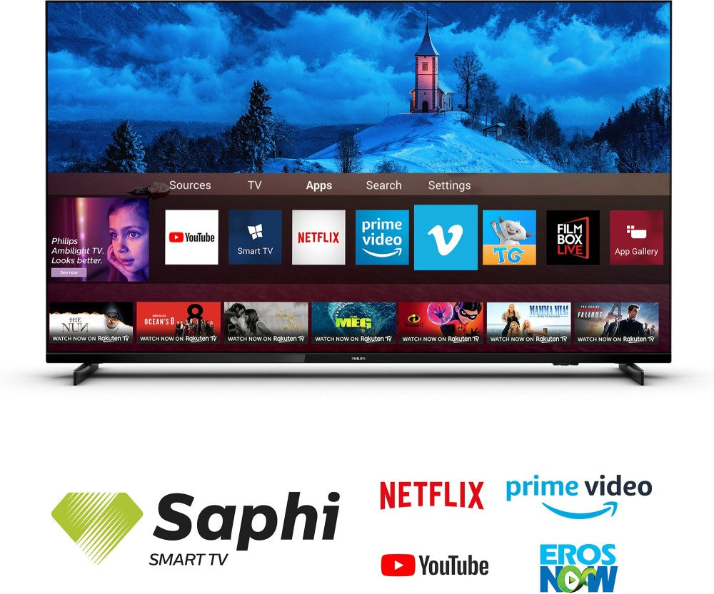 PHILIPS 7600 Series 126 cm (50 inch) Ultra HD (4K) LED Smart Linux based TV - 50PUT7605/94