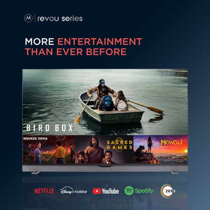 MOTOROLA Revou 127 cm (50 inch) Ultra HD (4K) LED Smart Android TV with Dolby Atmos and Dolby Vision - 50UHDADMRS7P