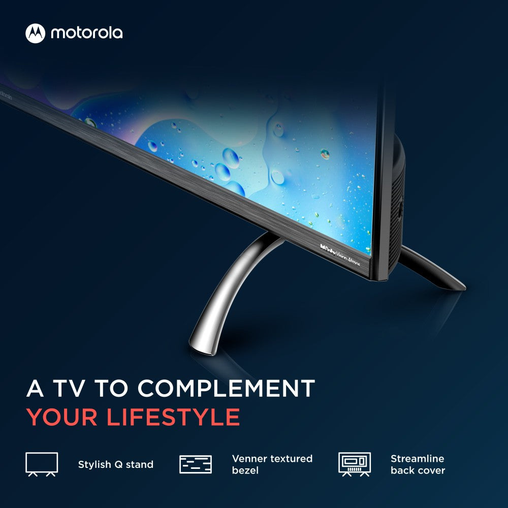 MOTOROLA Revou-Q 139 cm (55 inch) QLED Ultra HD (4K) Smart Android TV with Wireless Gamepad - 55UHDAQMDT5Q