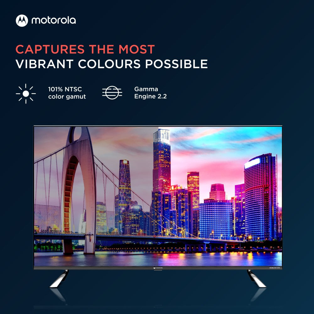 MOTOROLA Revou-Q 127 cm (50 inch) QLED Ultra HD (4K) Smart Android TV with Wireless Gamepad - 50UHDAQMDT5Q
