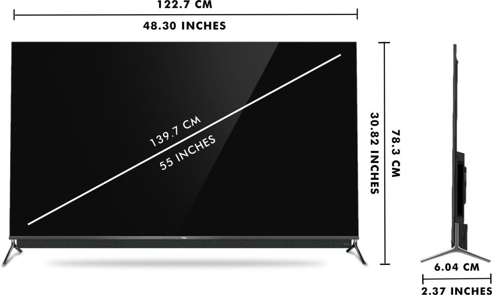 TCL C815 Series 139 cm (55 inch) QLED Ultra HD (4K) Smart Android TV With Integrated 2.1 Onkyo Soundbar - 55C815