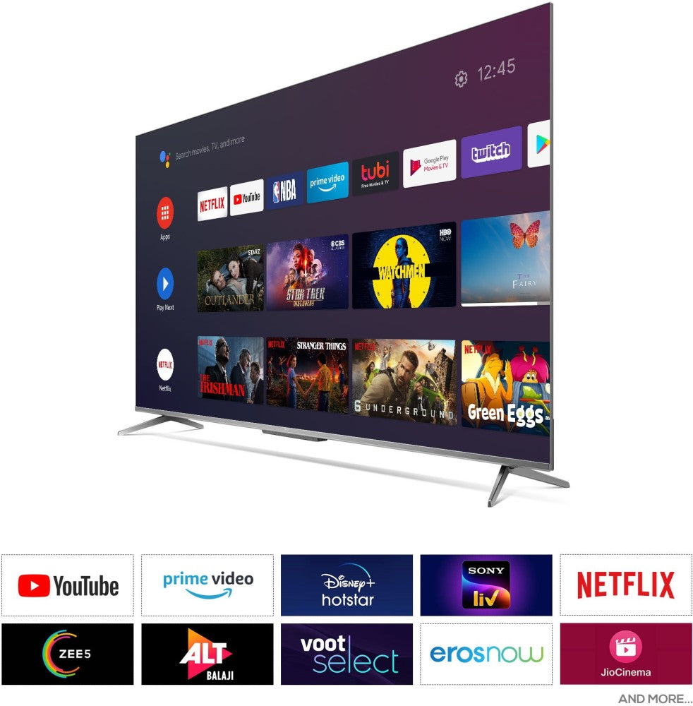 TCL P715 190 cm (75 inch) Ultra HD (4K) LED Smart Android TV with Full Screen & Handsfree Voice Control - 75P715