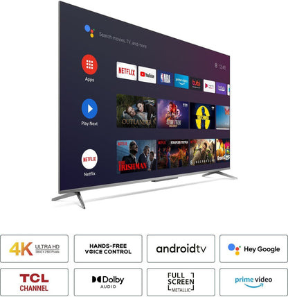 TCL P715 108 cm (43 inch) Ultra HD (4K) LED Smart Android TV with Full Screen & Handsfree Voice Control - 43P715
