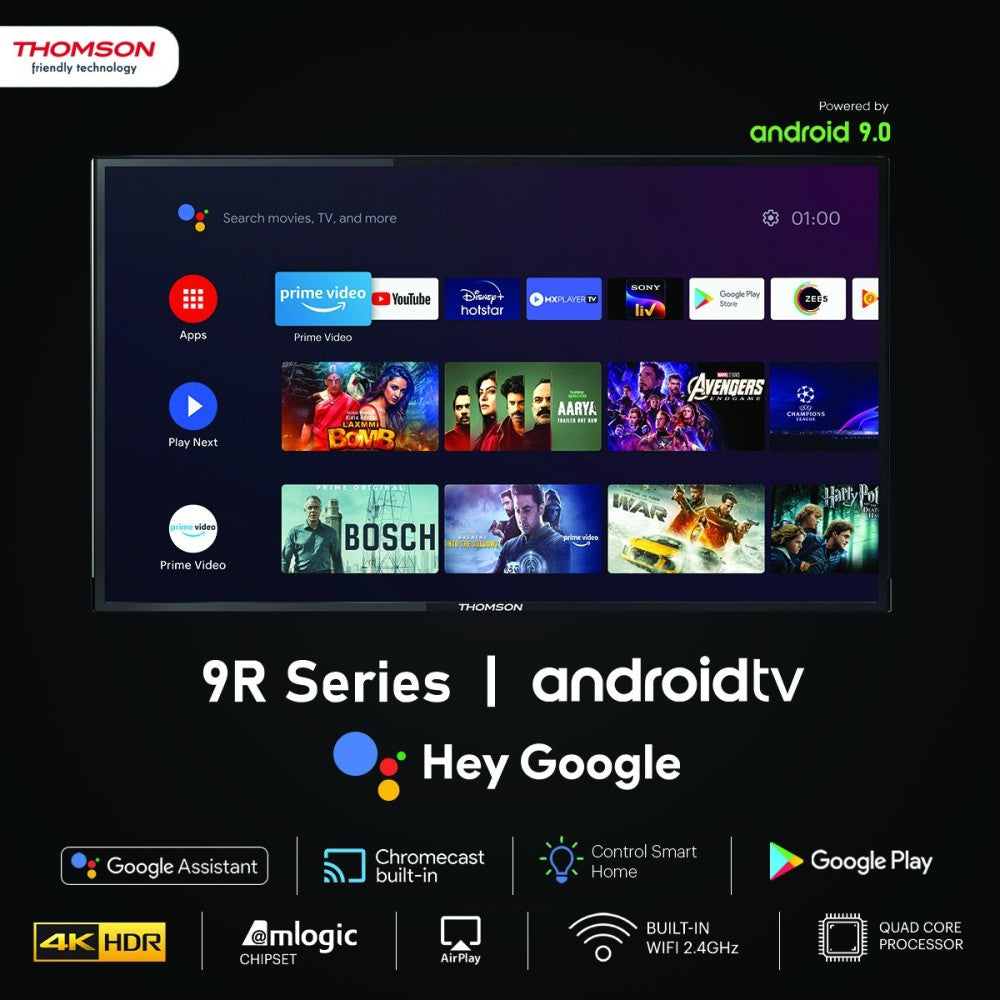 Thomson 9R Series 108 cm (43 inch) Ultra HD (4K) LED Smart Android TV - 43PATH4545