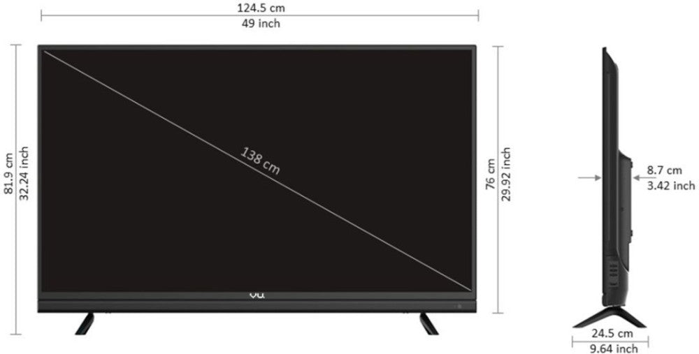 Vu 138 cm (55 inch) Ultra HD (4K) LED Smart WebOS TV - 55UT_webOS