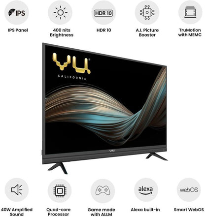 Vu 108 cm (43 inch) Ultra HD (4K) LED Smart WebOS TV - 43UT_webOS