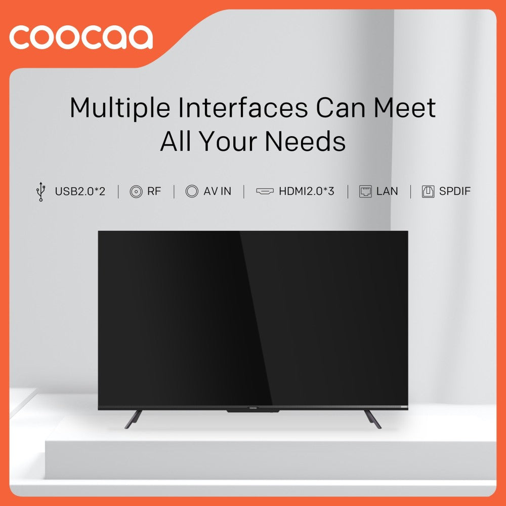 Coocaa Frameless 108 cm (43 inch) Ultra HD (4K) LED Smart Google TV with HDR 10 Dolby Audio and Eye care technology - 43Y72