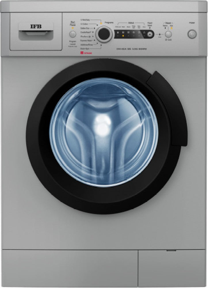 IFB 6 kg Fully Automatic Front Load Washing Machine Silver - 2D & Steam Wash Technology, Diva Aqua SBS 6008