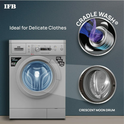 IFB 6 kg Fully Automatic Front Load Washing Machine Silver - 2D & Steam Wash Technology, Diva Aqua SBS 6008