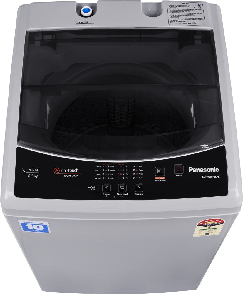 Panasonic 6.5 kg फुल्ली आटोमेटिक टॉप लोड वाशिंग मशीन ग्रे - NA-F65LF1LRB