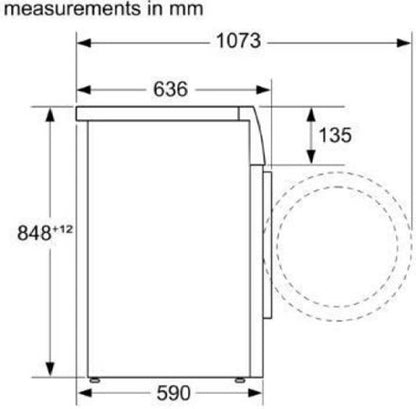 बॉश 6.5 किग्रा 1200RPM पूर्णतः स्वचालित फ्रंट लोड वाशिंग मशीन सफेद - WAJ2426HIN