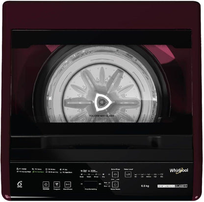 Whirlpool 6.5 kg Fully Automatic Top Load Washing Machine Red - WM Classic 6.5 Genx Rosewood Wine 5 Star rating 10YMW (31466)