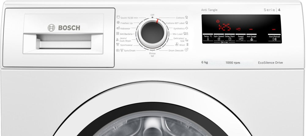 BOSCH 6 kg Fully Automatic Front Load Washing Machine with In-built Heater White - WLJ2016EIN