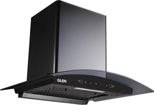 Glen 6060 BL AC 60 Auto Clean Wall Mounted Chimney - Black 1200 CMH