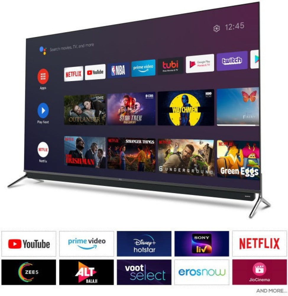 TCL C815 Series 164 cm (65 inch) QLED Ultra HD (4K) Smart Android TV With Integrated 2.1 Onkyo Soundbar - 65C815