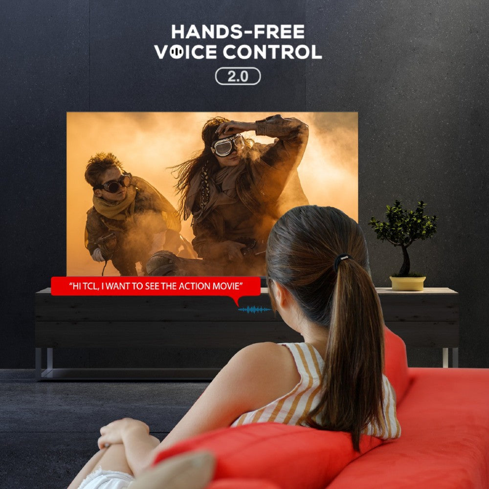 TCL C725 164 cm (65 inch) QLED Ultra HD (4K) Smart Android TV (Black) (2021 Model) |Works With Video Call Camera - 65C725