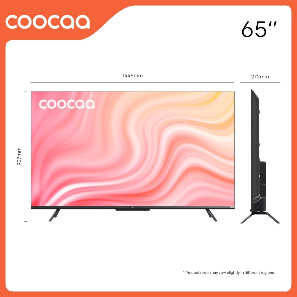 Coocaa Frameless 164 cm (65 inch) Ultra HD (4K) LED Smart Google TV with HDR 10 Dolby Audio and Eye care technology - 65Y72