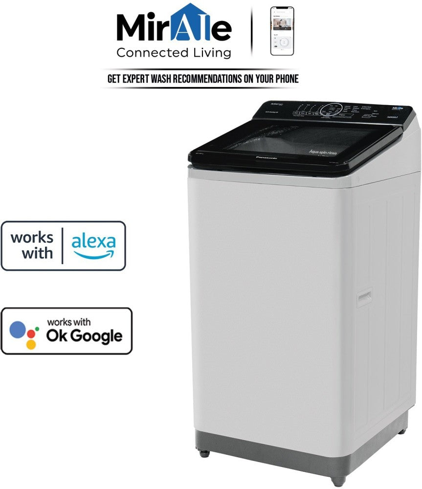 Panasonic 7.5 kg Wifi Smart Washing Machine Fully Automatic Top Load Grey - NA-F75A10MRB