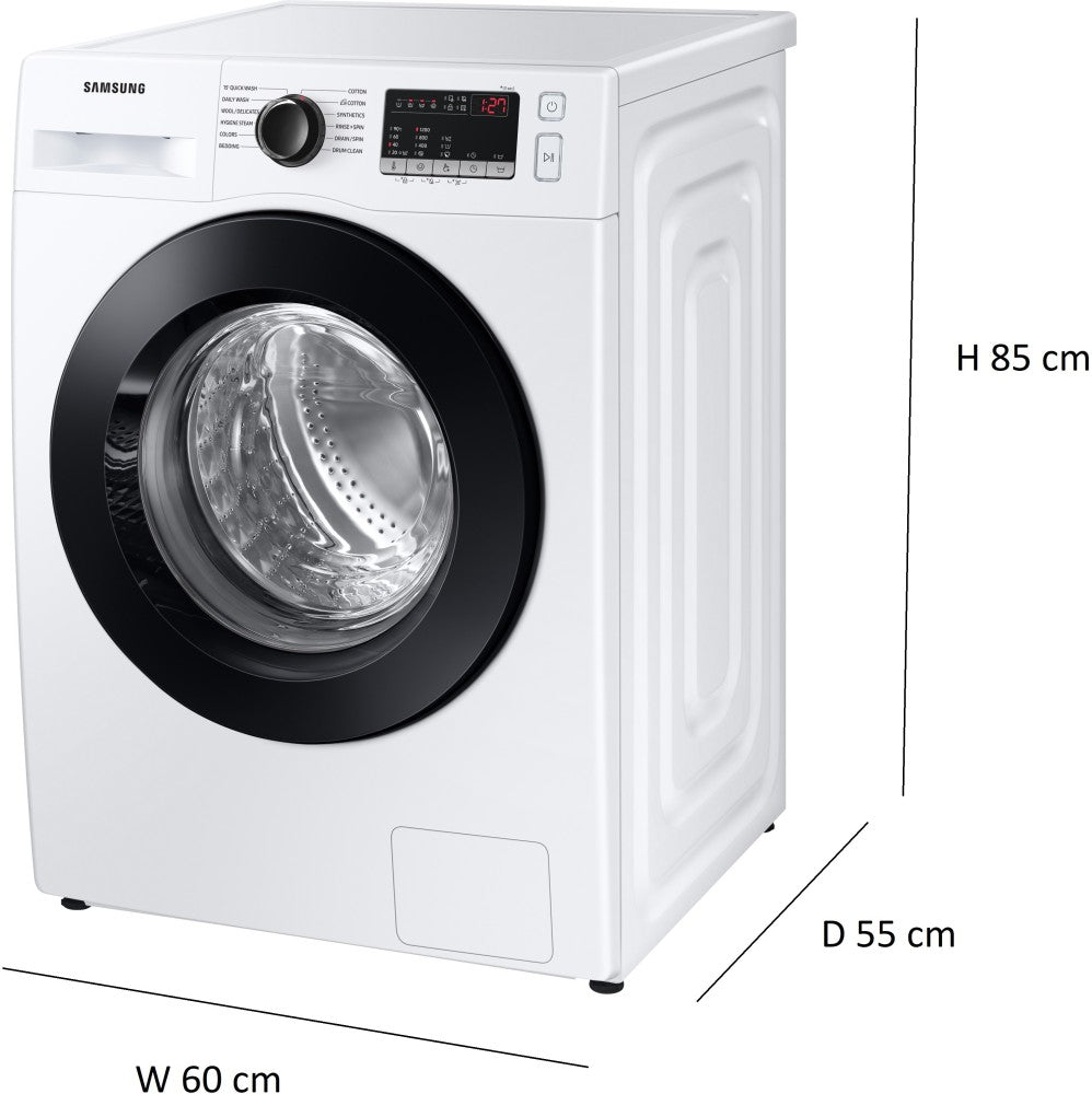 SAMSUNG 7 kg Fully Automatic Front Load Washing Machine Black, White - WW70T4020CE1TL