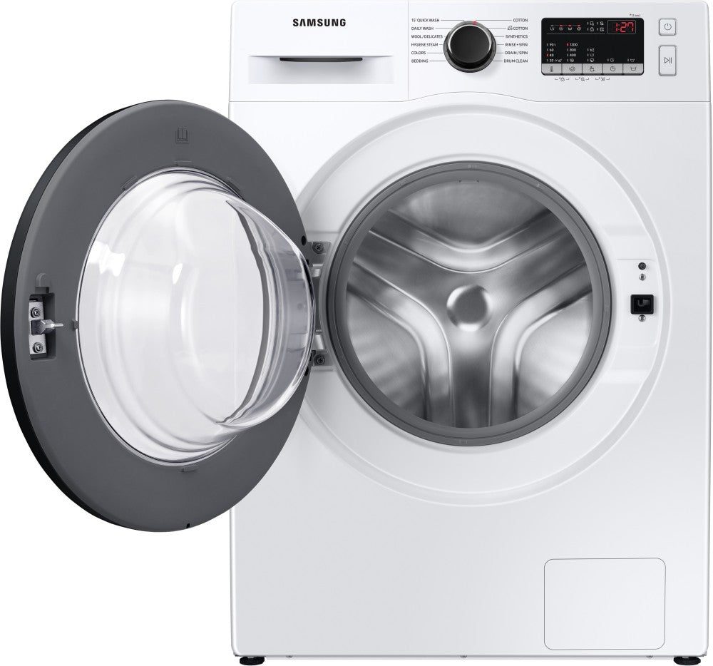 SAMSUNG 7 kg Fully Automatic Front Load Washing Machine Black, White - WW70T4020CE1TL