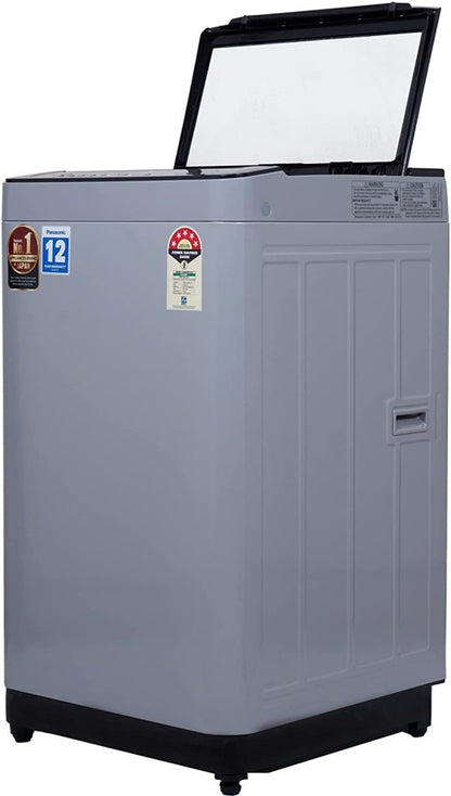 Panasonic 7 kg Fully Automatic Top Load Washing Machine with In-built Heater Silver - NA-F70CH1MRB