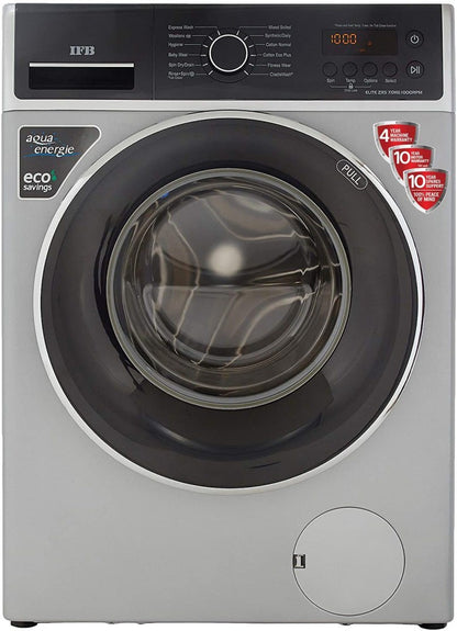 IFB 7 kg Fully Automatic Front Load Washing Machine with In-built Heater Silver - ELITE ZXS