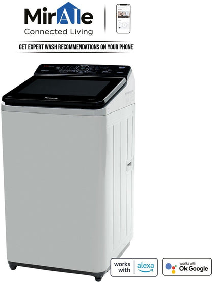 Panasonic 7 kg Wifi Smart Washing Machine Fully Automatic Top Load with In-built Heater Silver - NA-F70AH10MB