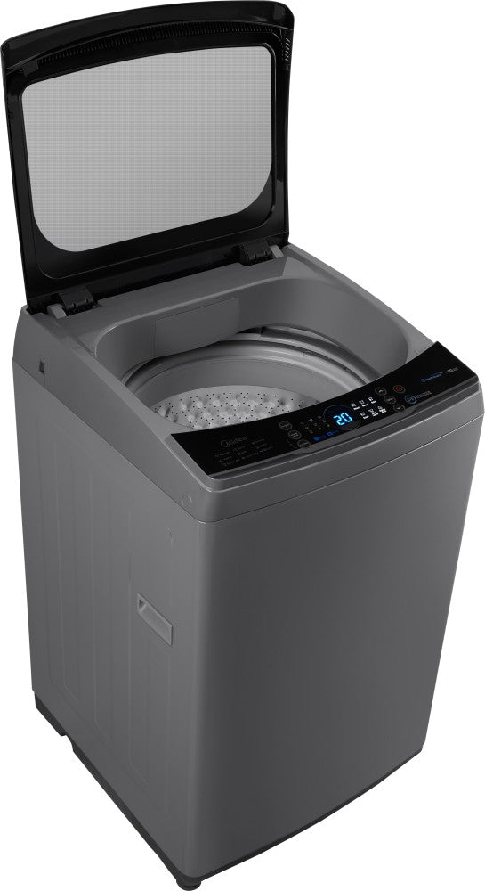 Midea 8 kg Spin Dry Dark Full Metal Body, Soft Closing Lid Fully Automatic Top Load Washing Machine Grey - MA200W80/G-IN