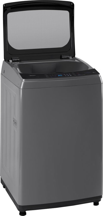 Midea 8 kg Spin Dry Dark Full Metal Body, Soft Closing Lid Fully Automatic Top Load Washing Machine Grey - MA200W80/G-IN