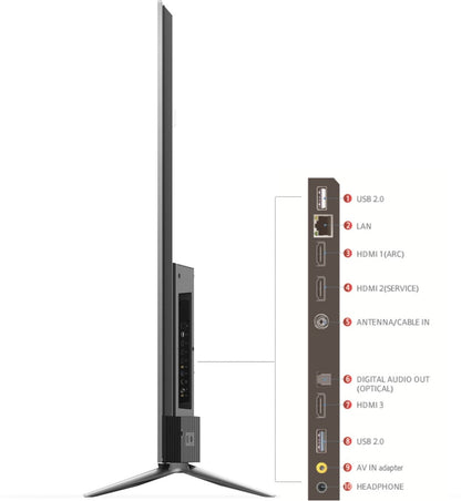 TCL C815 Series 164 cm (65 inch) QLED Ultra HD (4K) Smart Android TV With Integrated 2.1 Onkyo Soundbar - 65C815