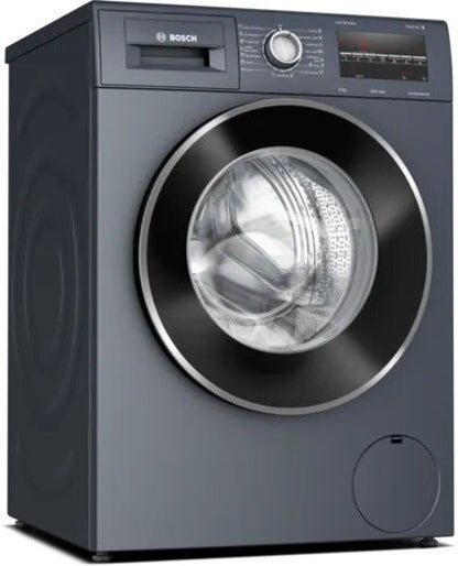 BOSCH 8 kg 1400RPM फुल्ली ऑटोमैटिक फ्रंट लोड वाशिंग मशीन ग्रे - WAJ2846MIN