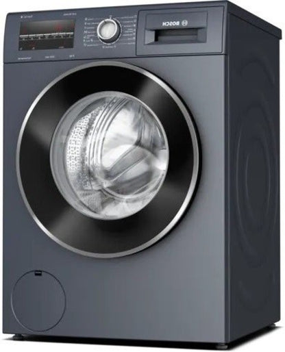 BOSCH 8 kg 1400RPM फुल्ली ऑटोमैटिक फ्रंट लोड वाशिंग मशीन ग्रे - WAJ2846MIN