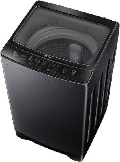 Haier 8 kg Fully Automatic Top Load Washing Machine with In-built Heater Black - Top Load Washing Machine