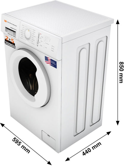 White Westinghouse (Trademark by Electrolux) 8.5 kg Fully Automatic Front Load Washing Machine with In-built Heater White - HDF8500