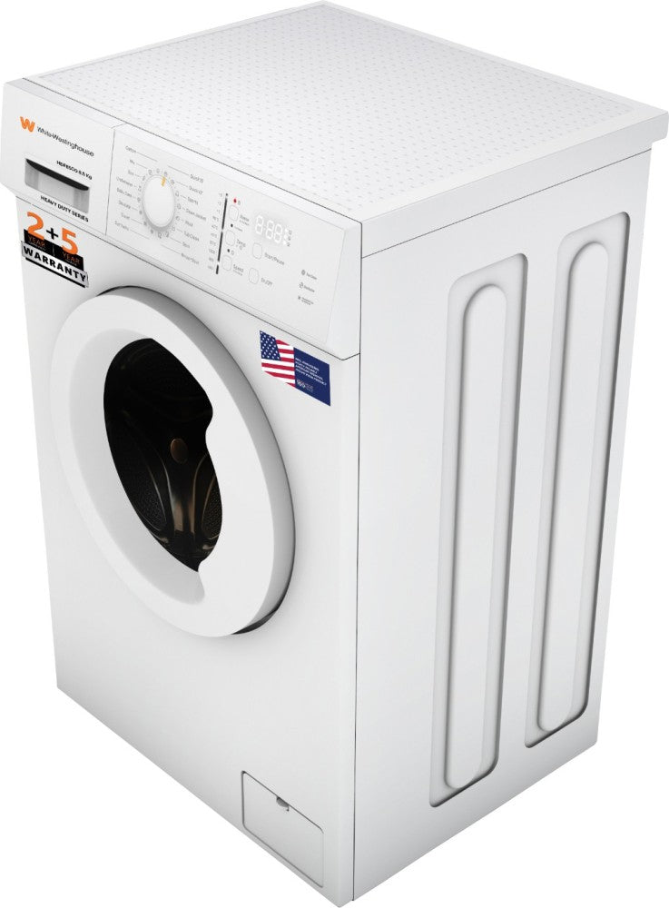 White Westinghouse (Trademark by Electrolux) 8.5 kg Fully Automatic Front Load Washing Machine with In-built Heater White - HDF8500