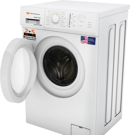 White Westinghouse (Trademark by Electrolux) 8.5 kg Fully Automatic Front Load Washing Machine with In-built Heater White - HDF8500