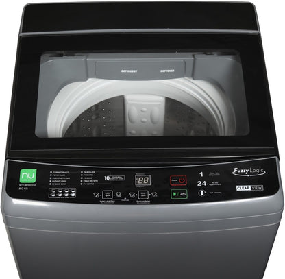 NU 8 kg 5 Star & Glass Top Finish Fully Automatic Top Load Washing Machine Grey - WTL80SGG0