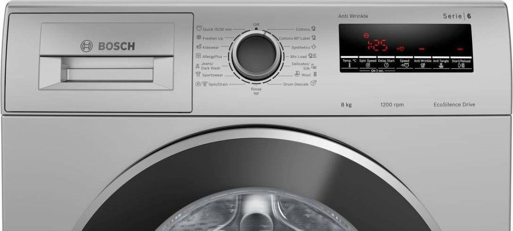 BOSCH 8 kg 1200RPM Fully Automatic Front Load Washing Machine Silver - WAJ2426GIN